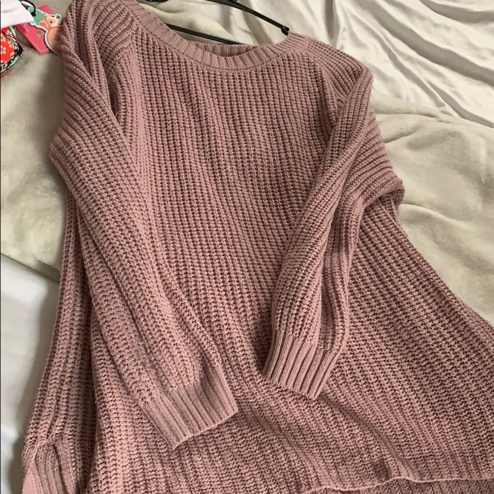 Lavender knitted sweater